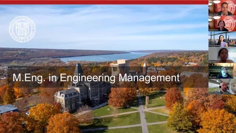Thumbnail for Engineering Management On-Campus Information Session- September 2024