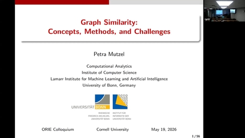 Thumbnail for ORIE Colloquium - Petra Mutzel - 5/19/2026 -- Official
