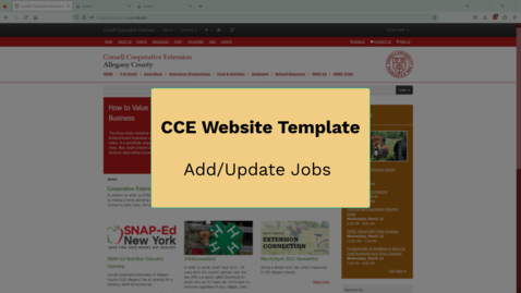 Thumbnail for entry Website - Update Jobs page