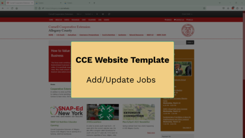 Thumbnail for Website - Update Jobs page