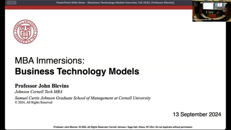 Thumbnail for &quot;Business Technology Models&quot; with John Blevins