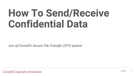 Thumbnail for entry SFT and confidential data