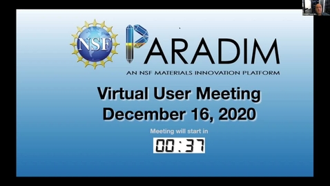 Thumbnail for 2020 PARADIM Annual User Meeting (remote)