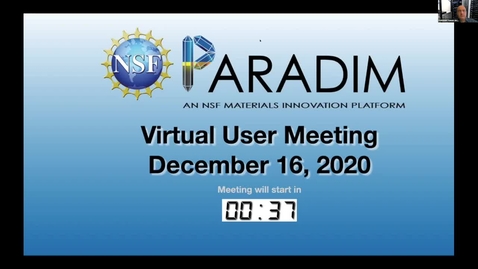 Thumbnail for entry 2020 PARADIM Annual User Meeting (remote)