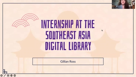 Thumbnail for entry Gillian Ross - SE Asia Digital Library Wikipedia Editing