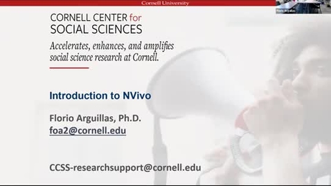 Thumbnail for Qualitative Day 2: NVivo Fall 2022