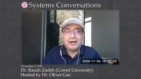 Thumbnail for Systems Conversations on 11/3/2020:  Ranah Zadeh