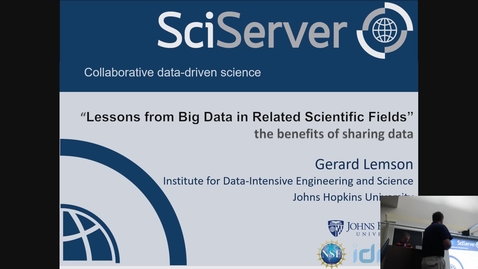 Thumbnail for entry Lessons from Big Data in Related Scientific Fields (Lemson)