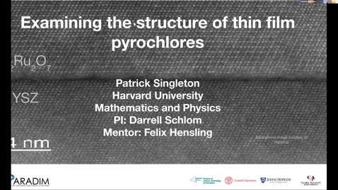 Thumbnail for Patrick Singleton 2020 REU final presentation