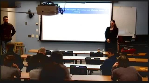 Thumbnail for ORIE Colloquium on 4/16/2014 - Nur Sunar: Investment Timing with Incomplete Information and Multiple Means of Learning