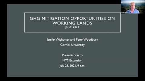 Thumbnail for entry Clip of CLCPA Policy Update 3-Greenhouse gas mitigation opportunities for New York working lands