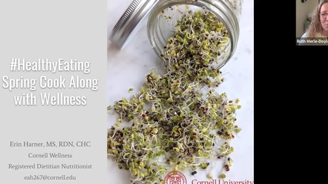 Thumbnail for Cornell Wellness Virtual Spring Cook Along with Registered Dietitian Nutritionist Erin Harner