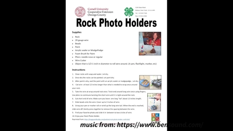 Thumbnail for CCE Oswego 4-H Rock Picture Holder