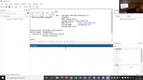 Thumbnail for Stata Basics 10/17/2022