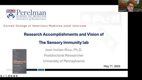 Thumbnail for M&amp;I Virtual Interview: Juan Inclan Rico_05.01.25