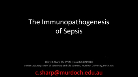 Thumbnail for Sepsis Immunopathogenesis  - ACVECC Exam Webinar July 19, 2019