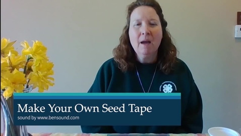 Thumbnail for CCEOswego4-H Make Your Own Seed Tape.mp4