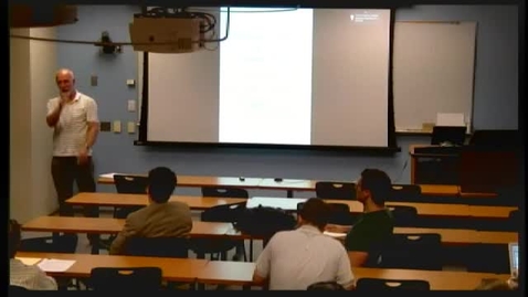 Thumbnail for CAM Colloquium, September 21, 2012 - Hans Föllmer