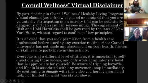 Thumbnail for Final Clip of Cornell Wellness Fall 2020 Bootcamp Class Series 2 Class #3