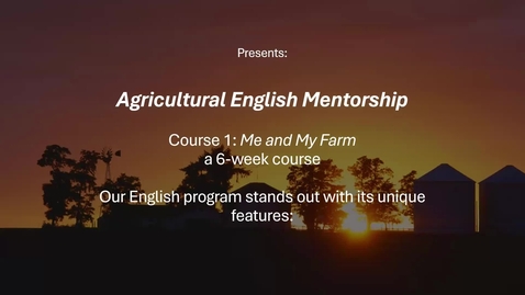 Thumbnail for Me and My Farm promotional video