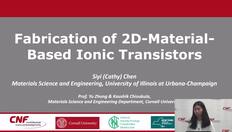 Go to 2024 CNF Nano-Convocation: Siyi Cathy Chen, CNF REU Program with duration: 8 minutes, 48 seconds