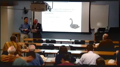 Thumbnail for Ezra’s Round Table/Systems Seminar on 10/17/2014 - Warren Walker: Dynamic Adaptive Policymaking: An Approach to Planning Under Deep Uncertainty