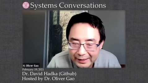 Thumbnail for entry Systems Conversation on 2/19/2021: David Hadka