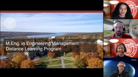 Thumbnail for Engineering Management - Distance Learning Information Session