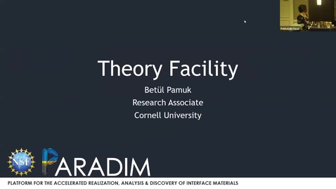 Thumbnail for PAMUK Theory capabilities PARADIM 2021 User meeting (MRS conference)