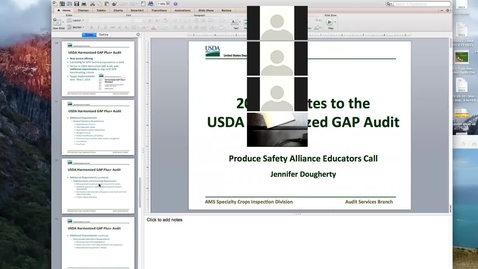 Thumbnail for Produce Safety Educator's Call #29 - Part II