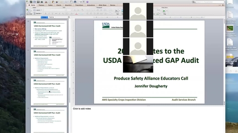 Thumbnail for entry Produce Safety Educator's Call #29 - Part II