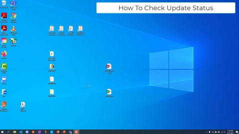 Thumbnail for Check Windows Update status