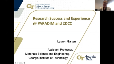 Thumbnail for Garten 2DCC success story 2021 MRS conference MIP Forum (PM session) 
