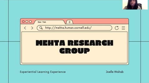 Thumbnail for entry Mehta Research Group ELO Presentation - Joelle Wahab