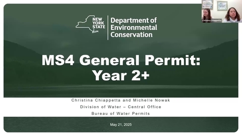 Thumbnail for 2025 New York Stormwater Regional Training Center Series: MS4 Permit Updates and Compliance