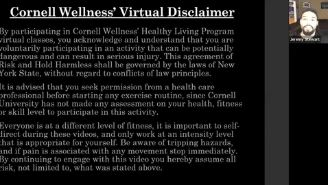 Thumbnail for Final Cornell Wellness Spring 2021 Bootcamp Class #1