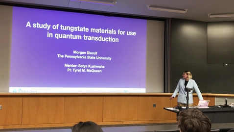 Thumbnail for 2022 REU Presentation: Morgan Dierolf
