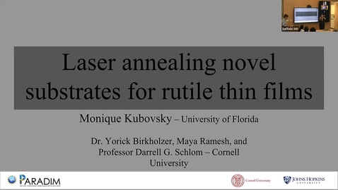 Thumbnail for 2025 PARADIM REU Final Presentations (Monique Kubovsky)