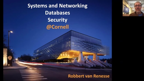 Thumbnail for entry Visit Day - Systems and Networking, Databases, and Security