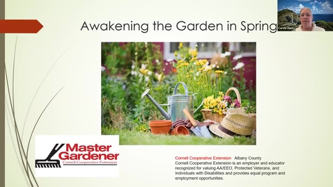 Thumbnail for Awakening The Garden in Spring presented by Christine Saplin, Master Gardener for SUNY