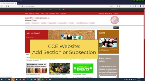 Thumbnail for Website - Add Section