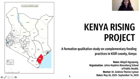 Thumbnail for entry Complementary Feeding Practices in Kilifi County, Kenya