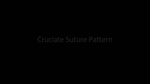 Thumbnail for Cruciate Suture