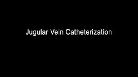 Thumbnail for entry Canine Jugular Vein Catheterization - Sternal Recumbency