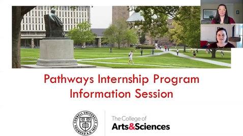 Thumbnail for entry Pathways Internship Program Information Session
