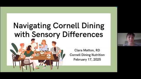 Thumbnail for Neurodiversity Dialogues: Navigating Cornell Dining with Sensory Differences