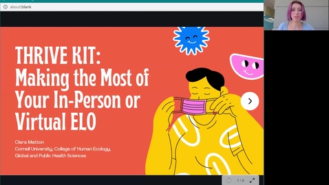 Thumbnail for Thrive Kit: Making the Most of your In-Person or Virtual ELO - Clara Matton