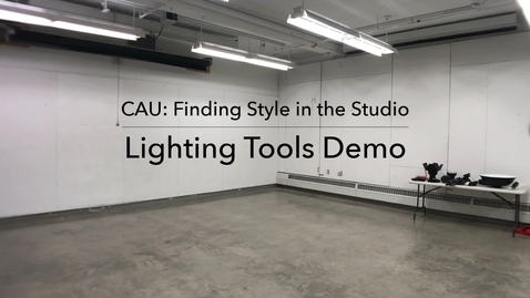 Thumbnail for entry Lighting Tools Demo