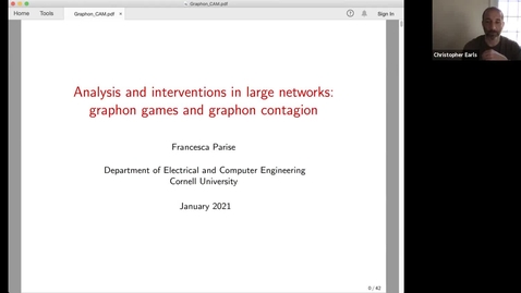 Thumbnail for CAM Colloquium - Francesca Parise (3/12/21)