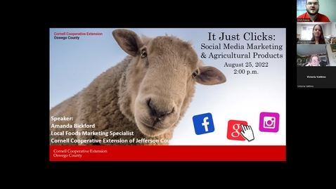Thumbnail for It Just Clicks: Social Media Marketing &amp; Agricultural Products